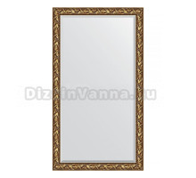 Зеркало напольное Evoform Exclusive Floor BY 6164 114х203 византия золото, в багетной раме, с фацетом