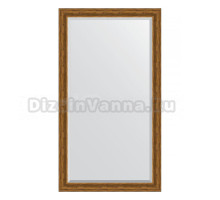 Зеркало напольное Evoform Exclusive Floor BY 6169 114x204 травленая бронза, в багетной раме, с фацетом