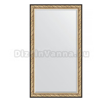 Зеркало напольное Evoform Exclusive Floor BY 6173 115х205 барокко золото, в багетной раме, с фацетом