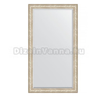 Зеркало напольное Evoform Exclusive Floor BY 6176 115x205 виньетка серебро, в багетной раме, с фацетом