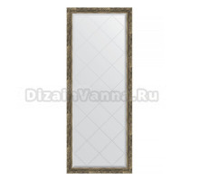 Зеркало напольное Evoform Exclusive-G Floor BY 6305 78x198 старое дерево с плетением, с фацетом, в багетной раме