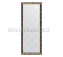 Зеркало напольное Evoform Exclusive-G Floor BY 6307 78х198 серебряный бамбук, с фацетом, в багетной раме