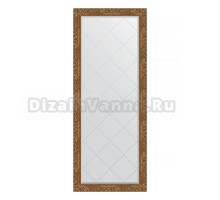 Зеркало напольное Evoform Exclusive-G Floor BY 6312 80х200 виньетка бронзовая, с фацетом, в багетной раме