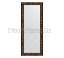 Зеркало напольное Evoform Exclusive-G Floor BY 6326 84х203 византия бронза, с фацетом, в багетной раме