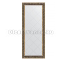 Зеркало напольное Evoform Exclusive-G Floor BY 6332 84х204 вензель серебряный, с фацетом, в багетной раме