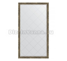 Зеркало напольное Evoform Exclusive-G Floor BY 6345 108х198 старое дерево с плетением, с фацетом, в багетной раме