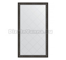 Зеркало напольное Evoform Exclusive-G Floor BY 6348 110x199 черный ардеко, с фацетом, в багетной раме
