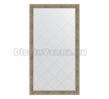 Зеркало напольное Evoform Exclusive-G Floor BY 6353 110x200 виньетка античное серебр, с фацетом, в багетной раме