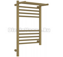 Полотенцесушитель электрический Сунержа Богема 3.1 32-6006-6040 70x45 см, подключение слева, золотой шелк, лесенка, с полкой