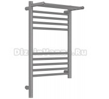 Полотенцесушитель электрический Сунержа Богема 3.1 071-6006-6040 70x45 см, подключение слева, сатин, лесенка, с полкой