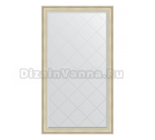 Зеркало напольное Evoform Exclusive-G Floor BY 6363 113х203 травленое серебро, с фацетом, в багетной раме