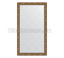 Зеркало напольное Evoform Exclusive-G Floor BY 6364 114х203 византия золото, с фацетом, в багетной раме