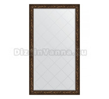Зеркало напольное Evoform Exclusive-G Floor BY 6366 114х203 византия бронза, с фацетом, в багетной раме