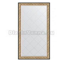 Зеркало напольное Evoform Exclusive-G Floor BY 6373 115х205 барокко золото, с фацетом, в багетной раме