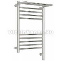 Полотенцесушитель электрический Сунержа Богема 3.1 00-6007-6040 70x45 см, подключение справа, без покрытия, лесенка, с полкой