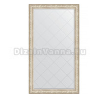 Зеркало напольное Evoform Exclusive-G Floor BY 6376 115х205 виньетка серебро, с фацетом, в багетной раме