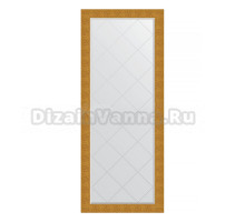 Зеркало напольное Evoform Exclusive-G Floor BY 6382 81х201 чеканка золотая, с фацетом, в багетной раме