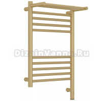 Полотенцесушитель электрический Сунержа Богема 3.1 022-6007-6040 70x45 см, подключение справа, матовая шампань, лесенка, с полкой