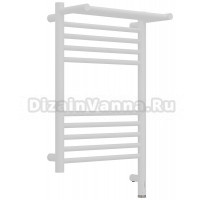 Полотенцесушитель электрический Сунержа Богема 3.1 30-6007-6040 70x45 см, подключение справа, матовый белый, лесенка, с полкой