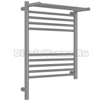 Полотенцесушитель электрический Сунержа Богема 3.1 071-6006-6050 70x55 см, подключение слева, сатин, лесенка, с полкой