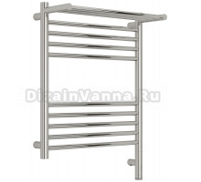 Полотенцесушитель электрический Сунержа Богема 3.1 00-6007-6050 70x55 см, подключение справа, без покрытия, лесенка, с полкой