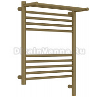 Полотенцесушитель электрический Сунержа Богема 3.1 032-6007-6050 70x55 см, подключение справа, матовое золото, лесенка, с полкой