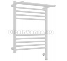 Полотенцесушитель электрический Сунержа Богема 3.1 30-6007-6050 70x55 см, подключение справа, матовый белый, лесенка, с полкой