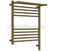 Полотенцесушитель электрический Сунержа Богема 3.1 05-6007-6050 70x55 см, подключение справа, состаренная бронза, лесенка, с полкой