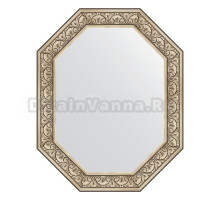 Зеркало Evoform Octagon BY 7248 80х100 барокко серебро, в багетной раме