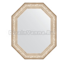 Зеркало Evoform Octagon BY 7254 65х80 виньетка серебро, в багетной раме