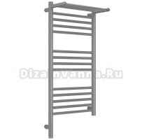 Полотенцесушитель электрический Сунержа Богема 3.1 071-6006-8040 90x45 см, подключение слева, сатин, лесенка, с полкой
