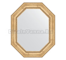 Зеркало Evoform Octagon BY 7264 82х102 состаренное серебро с орнаментом, в багетной раме