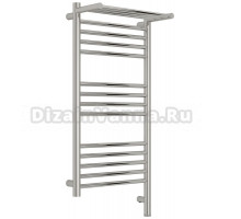 Полотенцесушитель электрический Сунержа Богема 3.1 00-6007-8040 90x45 см, подключение справа, без покрытия, лесенка, с полкой