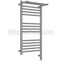 Полотенцесушитель электрический Сунержа Богема 3.1 071-6007-8040 90x45 см, подключение справа, сатин, лесенка, с полкой