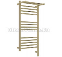 Полотенцесушитель электрический Сунержа Богема 3.1 020-6007-8040 90x45 см, подключение справа, шампань, лесенка, с полкой