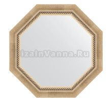 Зеркало Evoform Octagon BY 7314 58 состаренное серебро с плетением, в багетной раме