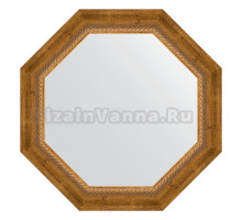 Зеркало Evoform Octagon BY 7316 58 состаренная бронза с плетением , в багетной раме