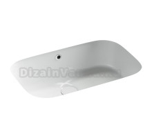 Раковина встраиваемая снизу Ceramicanova Era CN15006 57 глянцевая белая, прямоугольная