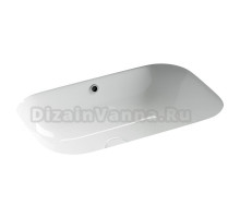 Раковина встраиваемая снизу Ceramicanova Era CN15007 61 глянцевая белая, прямоугольная