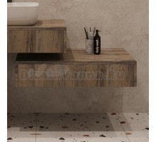 Тумба ЗОВ Токио 80 подвесная, древесина аттик, без вырезов