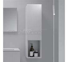 Шкаф-пенал для ванной ЗОВ Кито Флавио белый pet