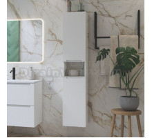 Шкаф-пенал для ванной ЗОВ Дион 30 матовый белый