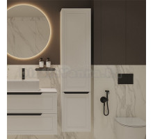 Шкаф-пенал для ванной ЗОВ Севилья 35 матовый белый