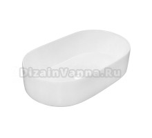 Накладная раковина Oliveeka 9025 56 глянцевая белая, овальная