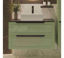 Тумба с раковиной ЗОВ Севилья 100 подвесная, фисташковая, куритиба