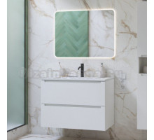 Мебель для ванной комнаты ЗОВ Дион 100 подвесная, матовая белая