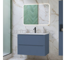 Мебель для ванной комнаты ЗОВ Дион 80 подвесная, серо-синий