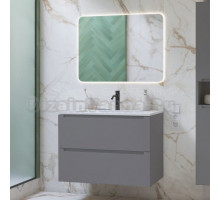 Мебель для ванной комнаты ЗОВ Дион 100 подвесная, платиновая