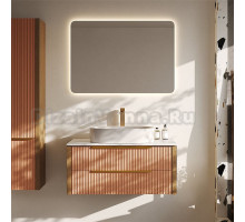 Мебель для ванной комнаты ЗОВ Валенсия 100 подвесная, бежево-розовая, белая