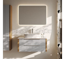 Мебель для ванной комнаты ЗОВ Валенсия 100 подвесная, камень, белая